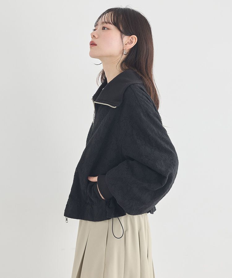 earth music&ecology「レースリバーシブルブルゾン」|ブルゾン・スタジャン|