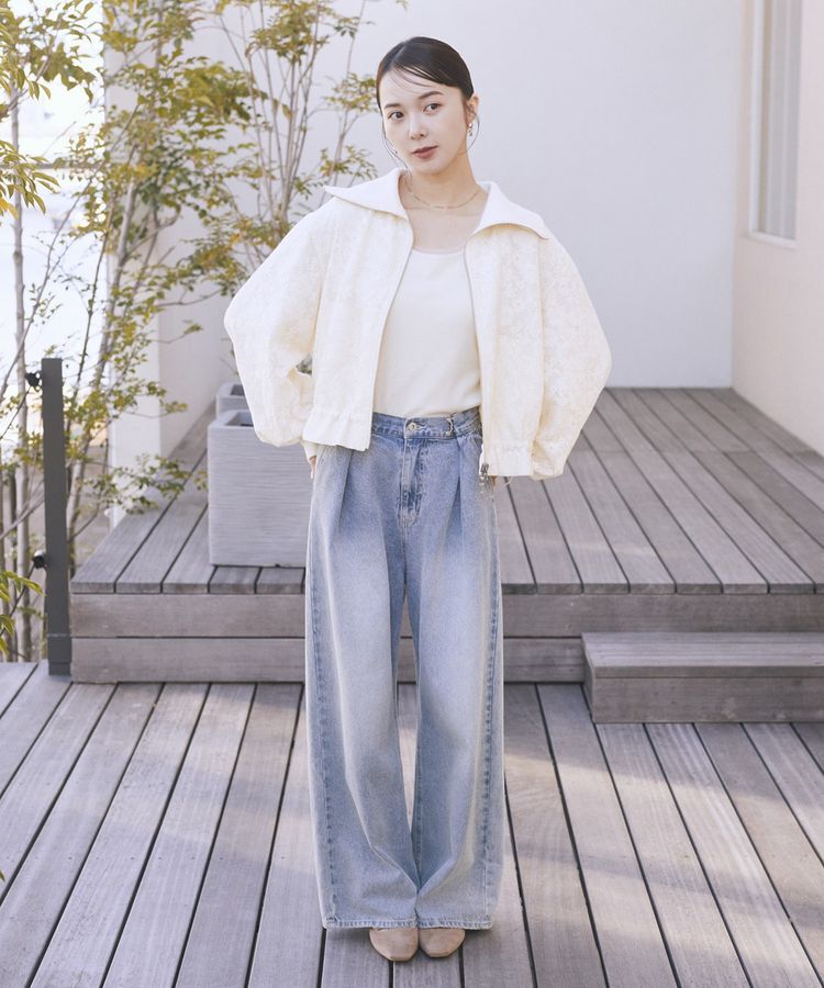 earth music&ecology「レースリバーシブルブルゾン」|ブルゾン・スタジャン|