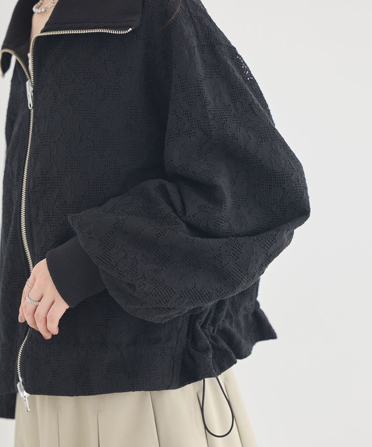 earth music&ecology「レースリバーシブルブルゾン」|ブルゾン・スタジャン|