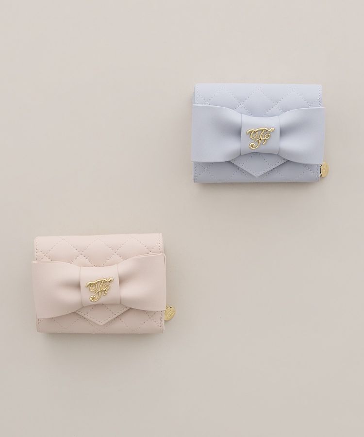 Maison de FLEUR「キルティングFリボンウォレット」|財布|