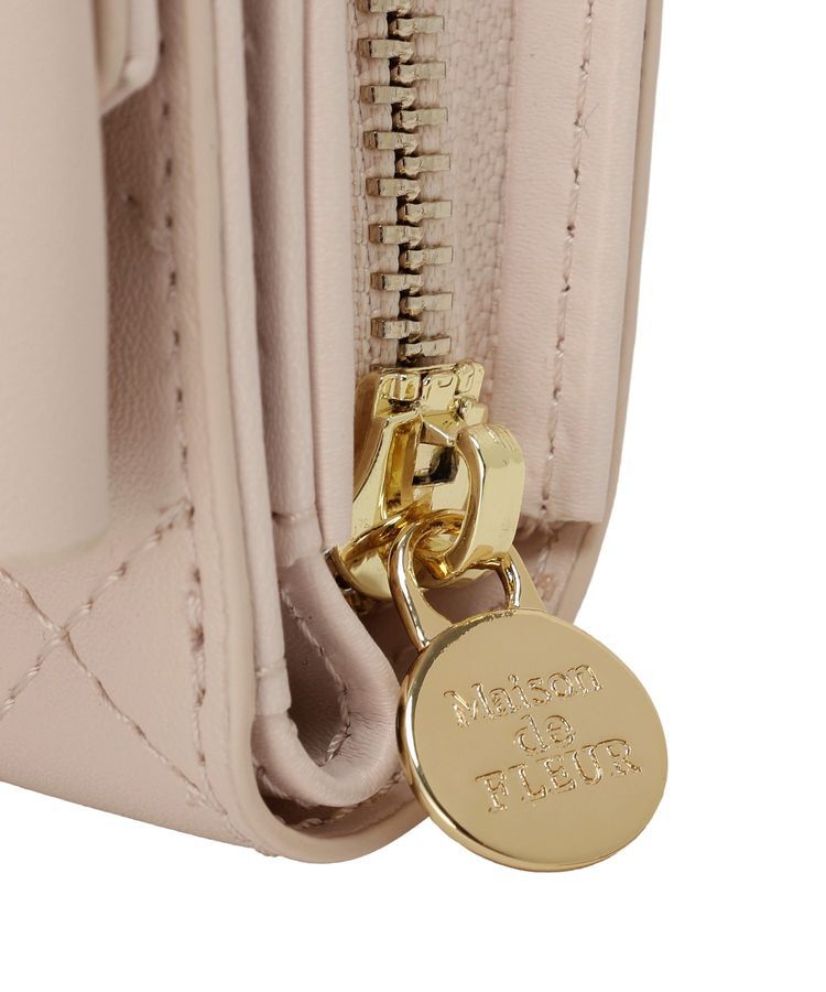 Maison de FLEUR「キルティングFリボンウォレット」|財布|