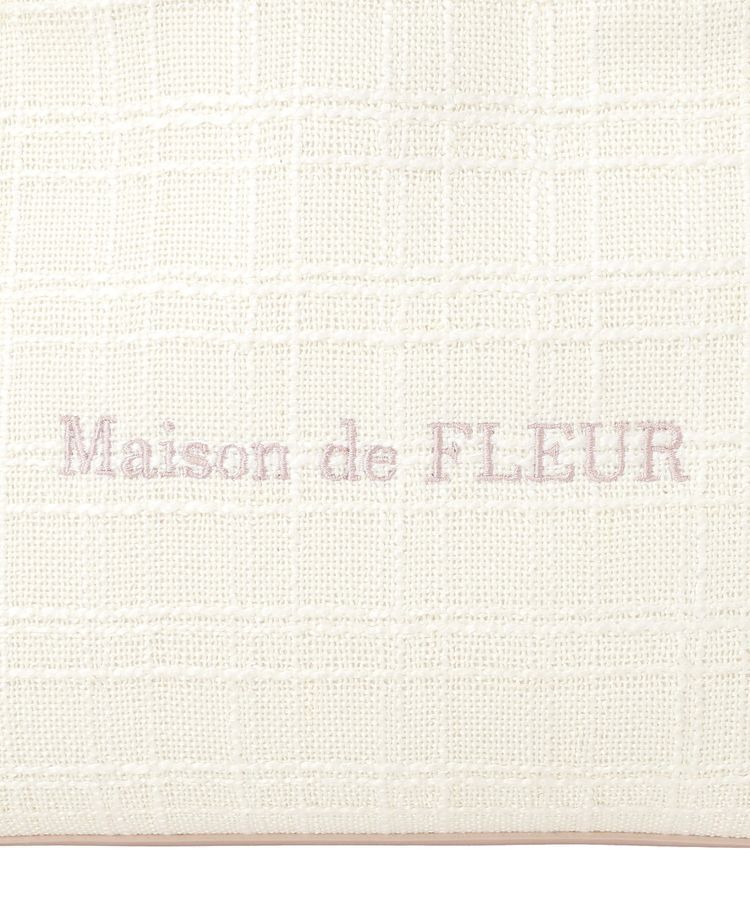 Maison de FLEUR「スカーフ付きツイード2Wayバッグ」|ハンドバッグ|