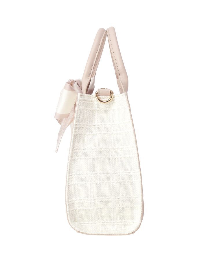 Maison de FLEUR「スカーフ付きツイード2Wayバッグ」|ハンドバッグ|