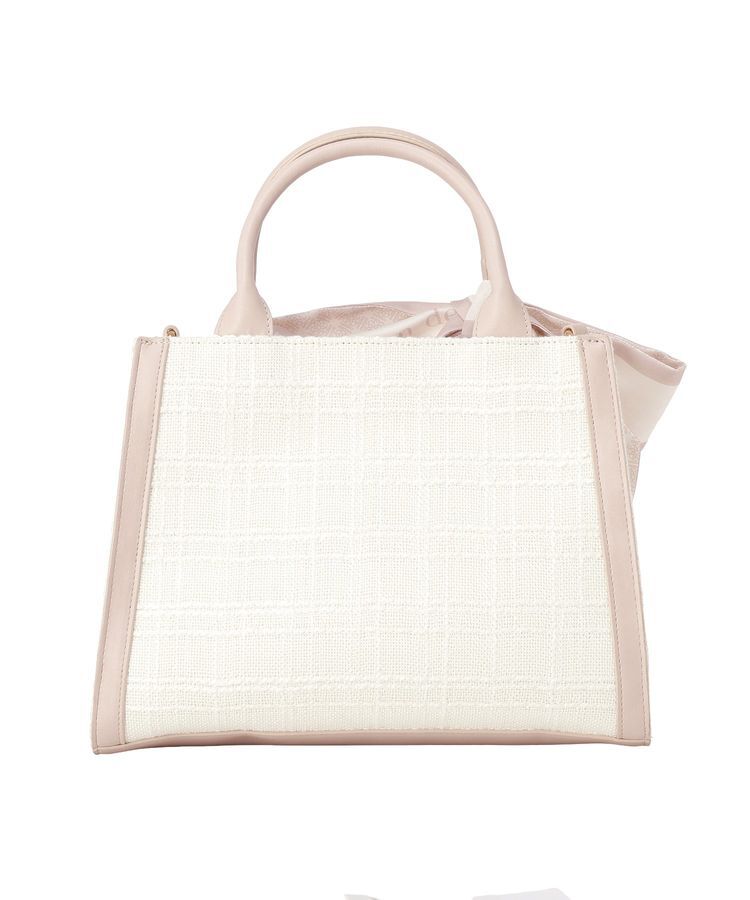 Maison de FLEUR「スカーフ付きツイード2Wayバッグ」|ハンドバッグ|