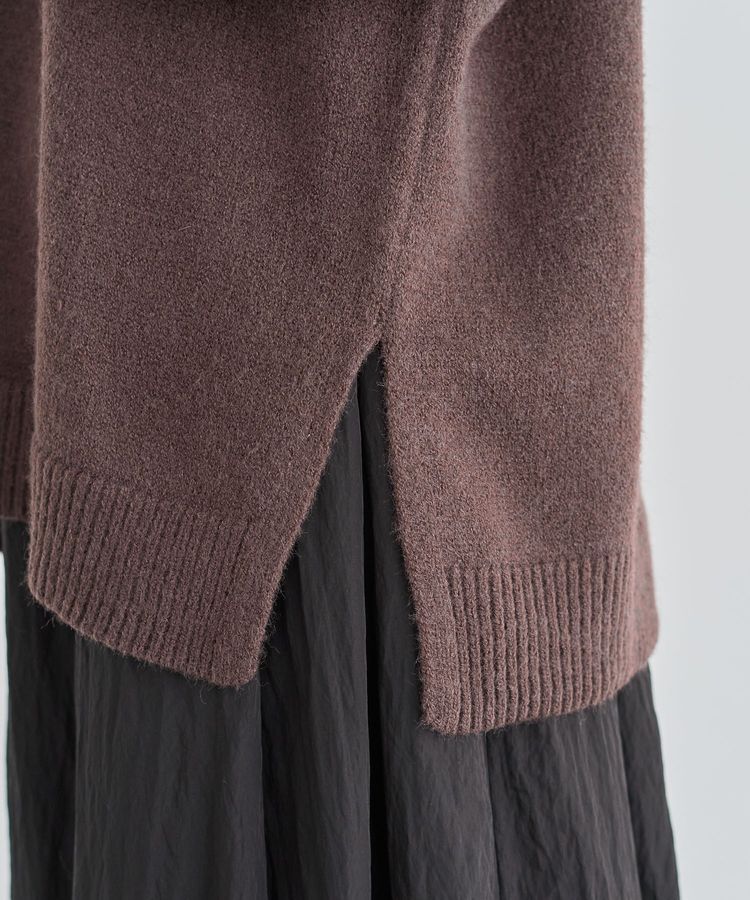 Green Parks「フェイクレイヤードVネックニットプルオーバー」|ニット・セーター|