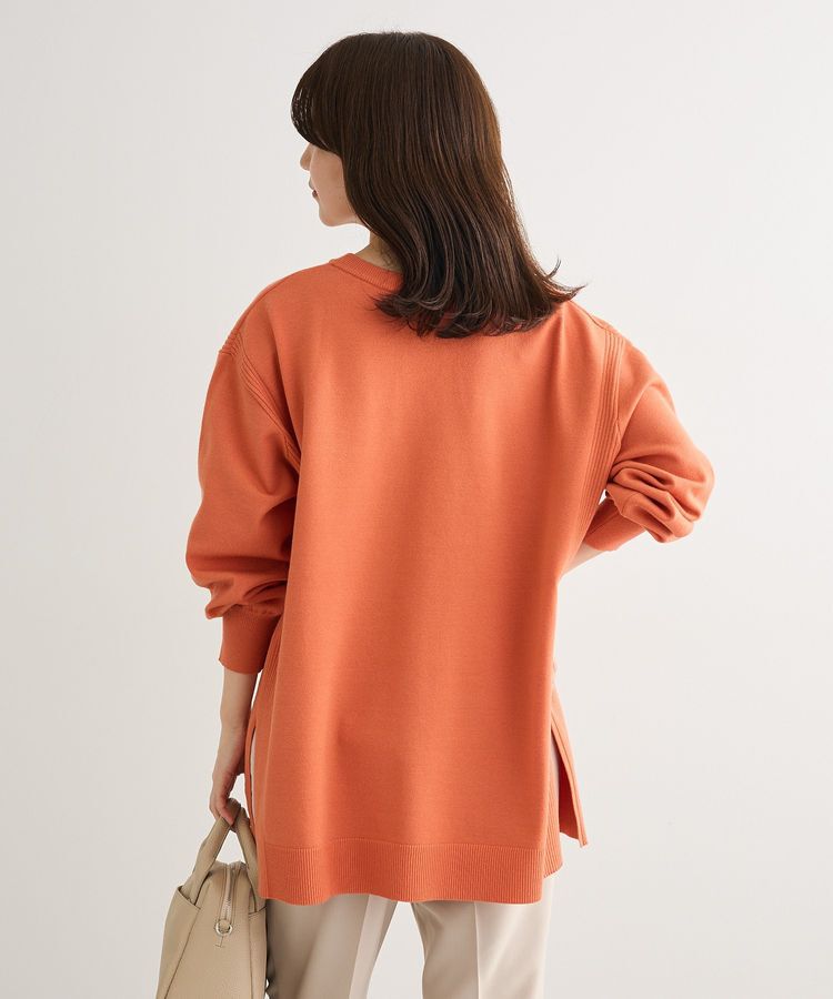 Green Parks「もちやわサイドリブニットチュニック」|ニット・セーター|