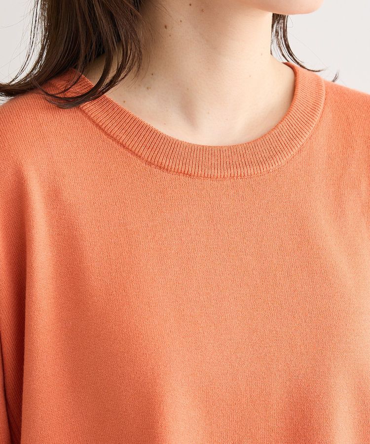 Green Parks「もちやわサイドリブニットチュニック」|ニット・セーター|