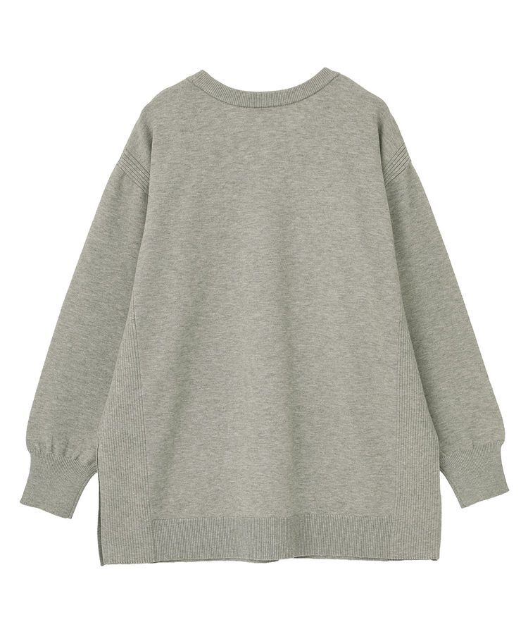 Green Parks「もちやわサイドリブニットチュニック」|ニット・セーター|