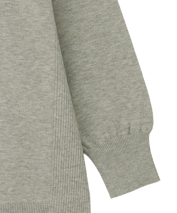 Green Parks「もちやわサイドリブニットチュニック」|ニット・セーター|
