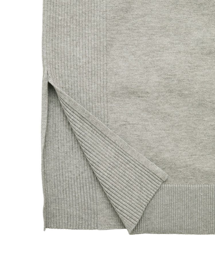 Green Parks「もちやわサイドリブニットチュニック」|ニット・セーター|