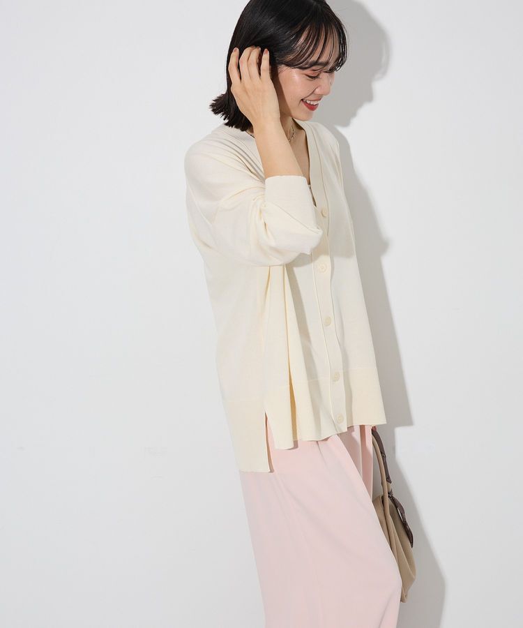 Green Parks「ここちニットVネックカーディガン」|カーディガン|