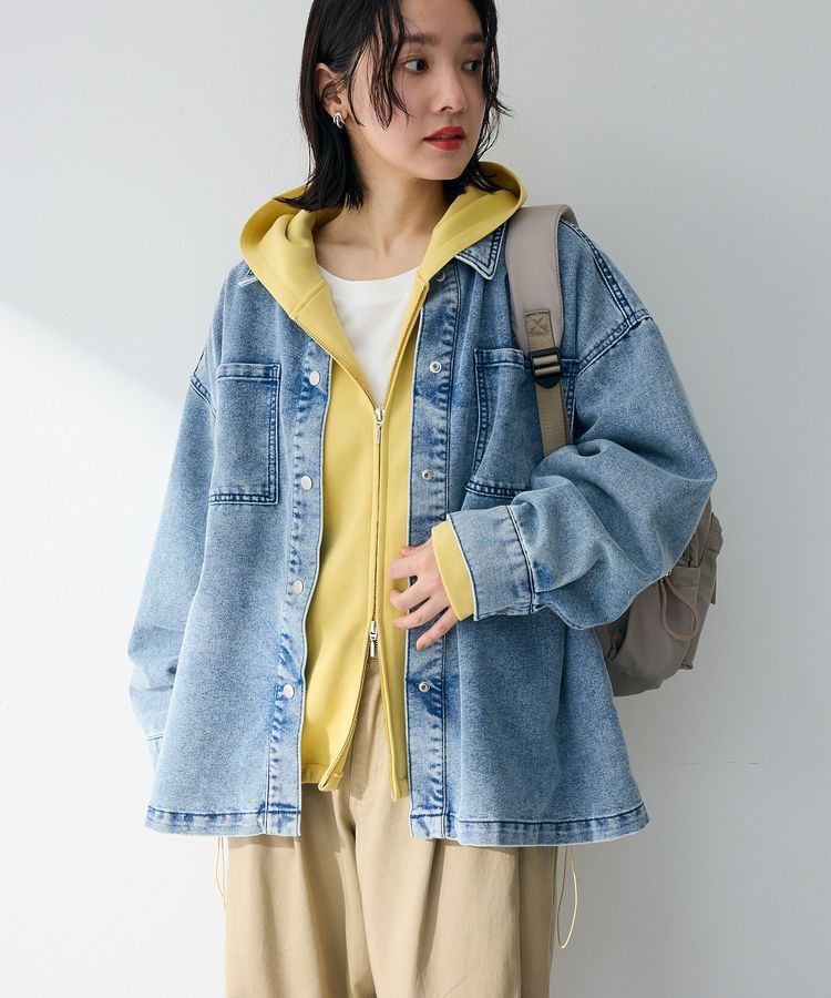 Green Parks「【OTONAパーカー】ダブルZIP裾ドロストパーカー」|スウェット・ジャージ|