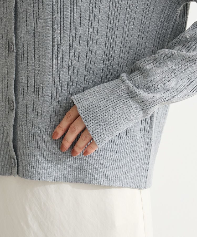 Green Parks「レースドッキングニットカーディガン」|カーディガン|