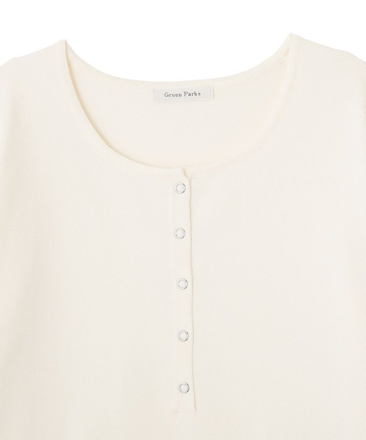 Green Parks「ヘンリーネックレイヤードニットプルオーバー」|ニット・セーター|