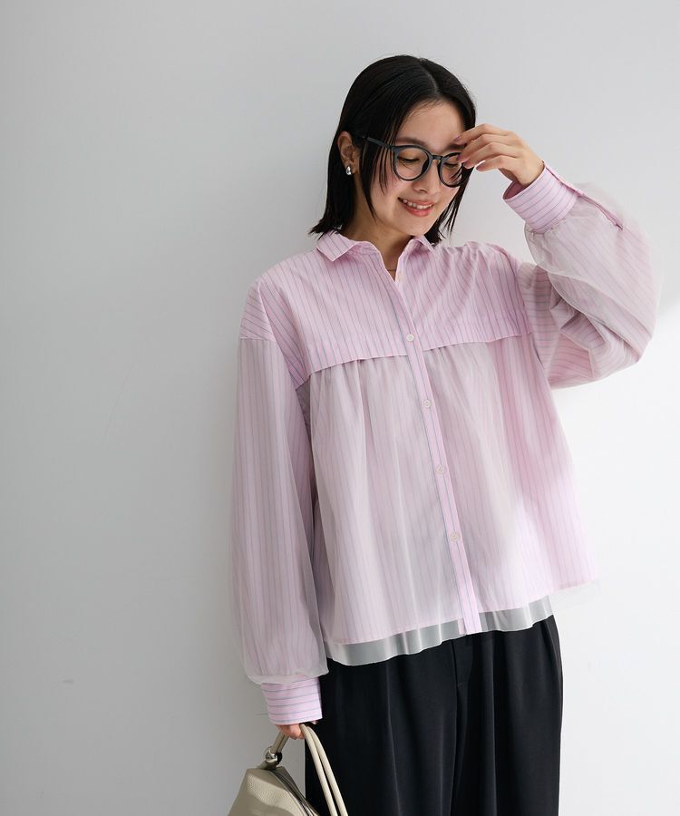Green Parks「イージーケアチュールドッキングシャツ」|シャツ・ブラウス|
