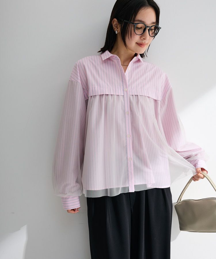 Green Parks「イージーケアチュールドッキングシャツ」|シャツ・ブラウス|