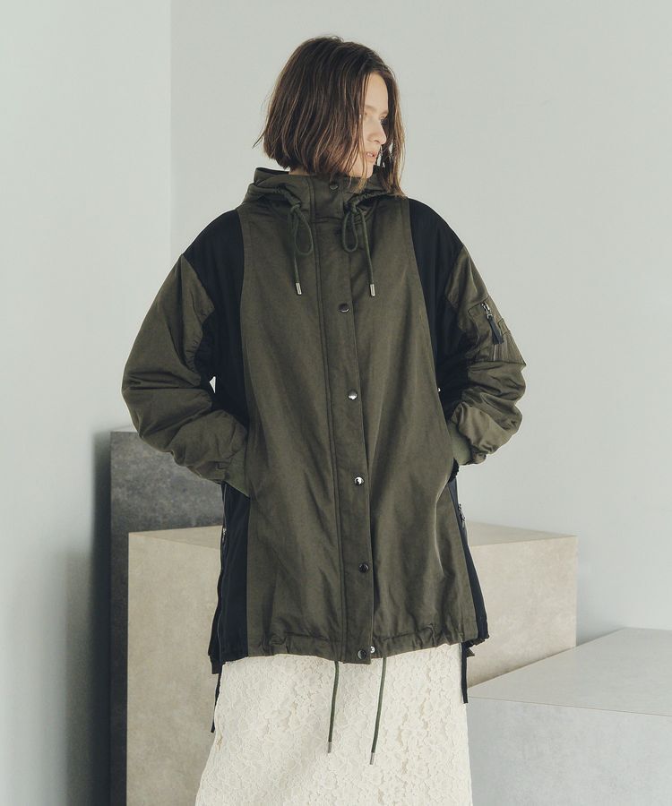 Editt by YECCA VECCA「パディングフーディーコート」|ブルゾン・スタジャン|