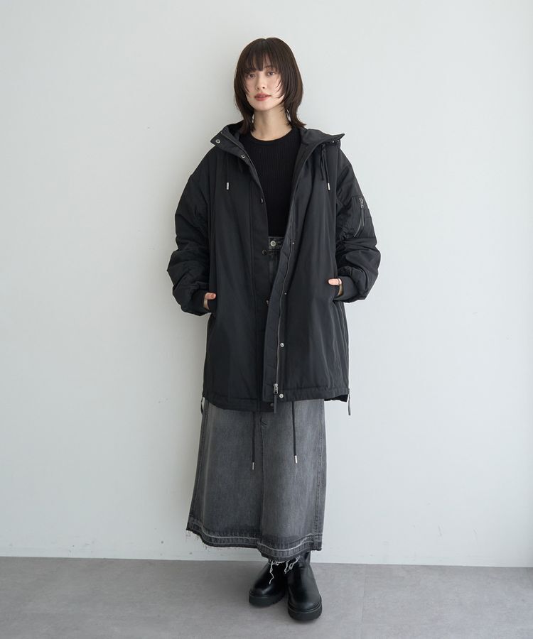 Editt by YECCA VECCA「パディングフーディーコート」|ブルゾン・スタジャン|