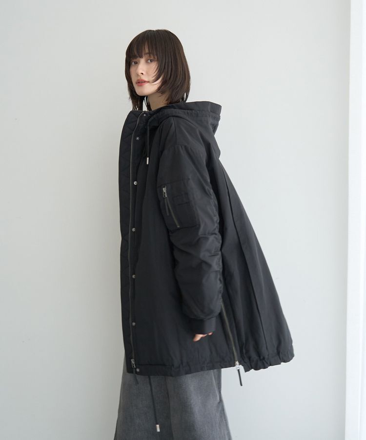Editt by YECCA VECCA「パディングフーディーコート」|ブルゾン・スタジャン|