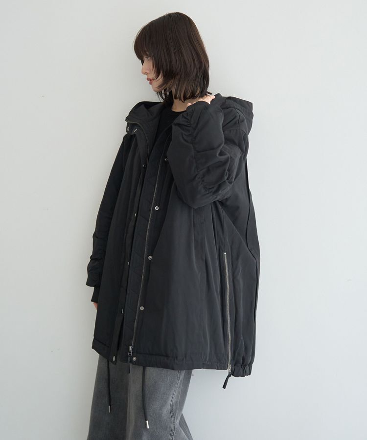 Editt by YECCA VECCA「パディングフーディーコート」|ブルゾン・スタジャン|