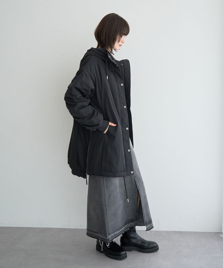 Editt by YECCA VECCA「パディングフーディーコート」|ブルゾン・スタジャン|