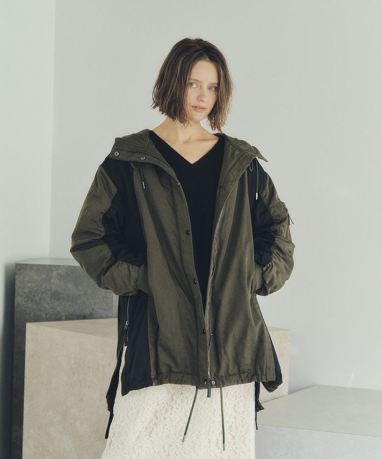 Editt by YECCA VECCA「パディングフーディーコート」|ブルゾン・スタジャン|