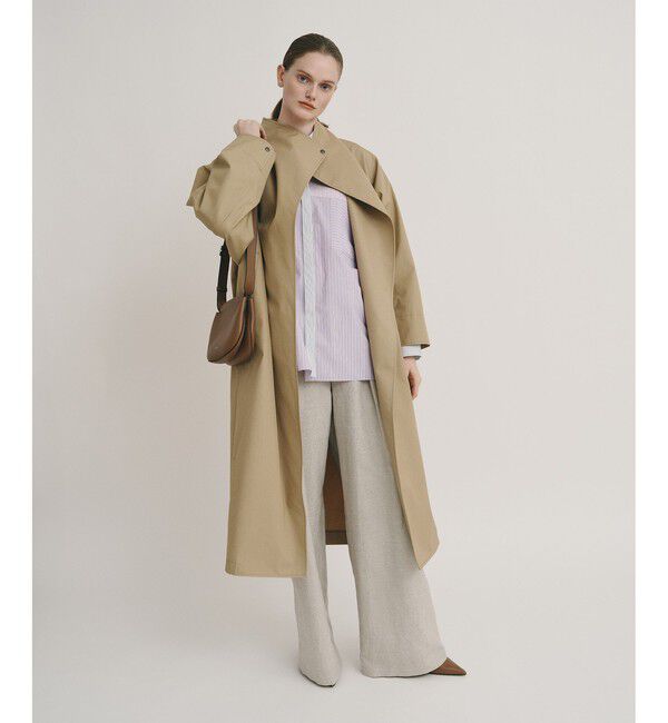 allureville「スタンドカラーコクーンコート」|ダッフルコート|