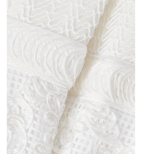 LOULOU WILLOUGHBY「【LOULOU WILLOUGHBY】コード刺繍ドッキングワンピース」|ドレス|