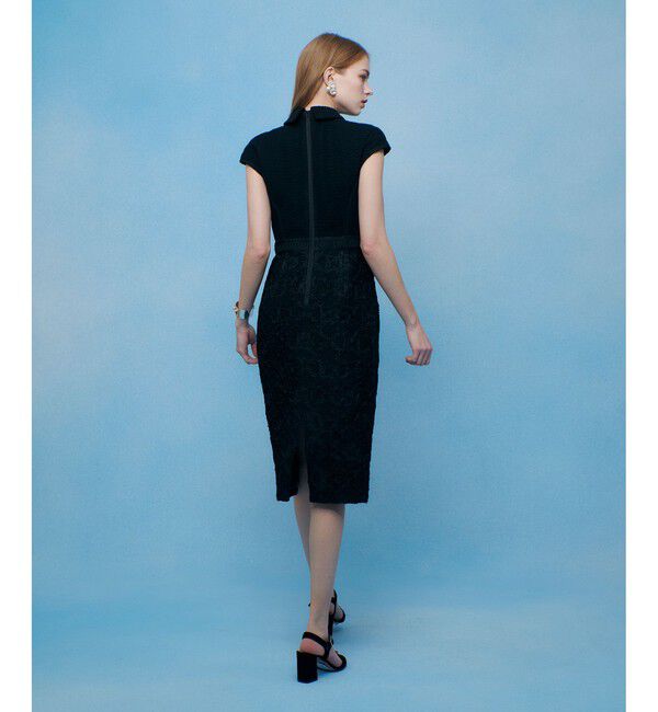 LOULOU WILLOUGHBY「【LOULOU WILLOUGHBY】コード刺繍ドッキングワンピース」|ドレス|