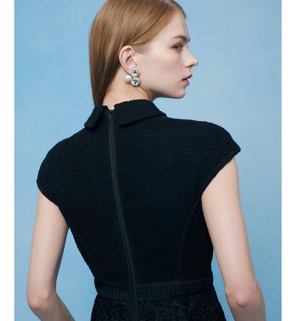 LOULOU WILLOUGHBY「【LOULOU WILLOUGHBY】コード刺繍ドッキングワンピース」|ドレス|