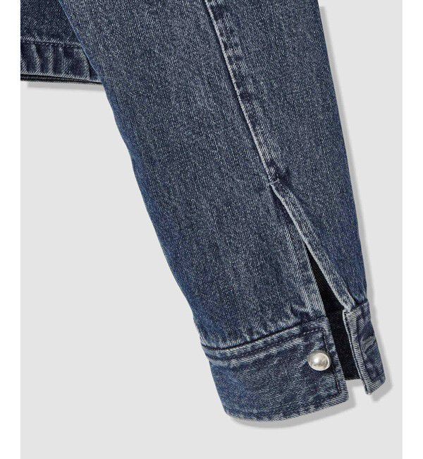 allureville「デニムノーカラージャケット」|ノーカラージャケット|