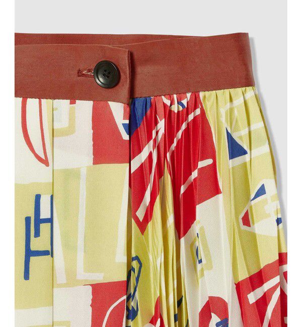 allureville「パッチワークプリントプリーツスカート」|スカート|