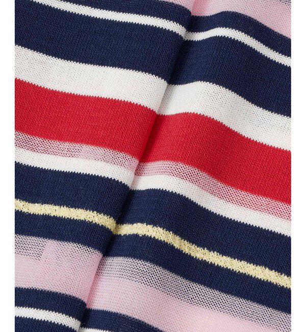 allureville「異素材ＭＩＸマルチボーダープルオーバー」|ニット・セーター|