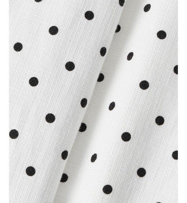 LOULOU WILLOUGHBY「【LOULOU WILLOUGHBY】リネン混ドットハーフスリーブジャケット」|テーラードジャケット|