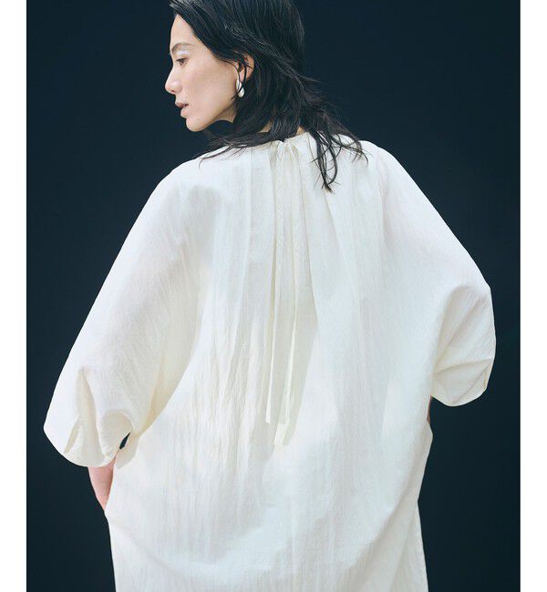 allureville「【ATELIER Line】リヨセルナイロンコクーンワンピース」|ワンピース|