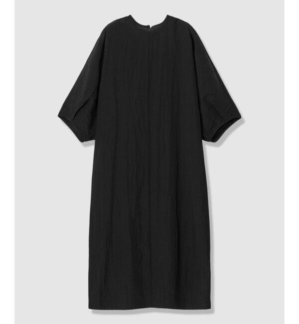 allureville「【ATELIER Line】リヨセルナイロンコクーンワンピース」|ワンピース|ブラック