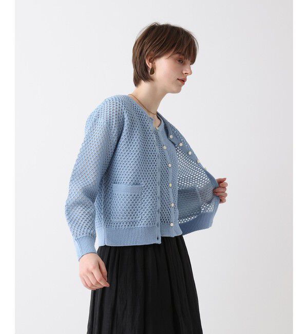 allureville「透かし編みカーディガン」|カーディガン|