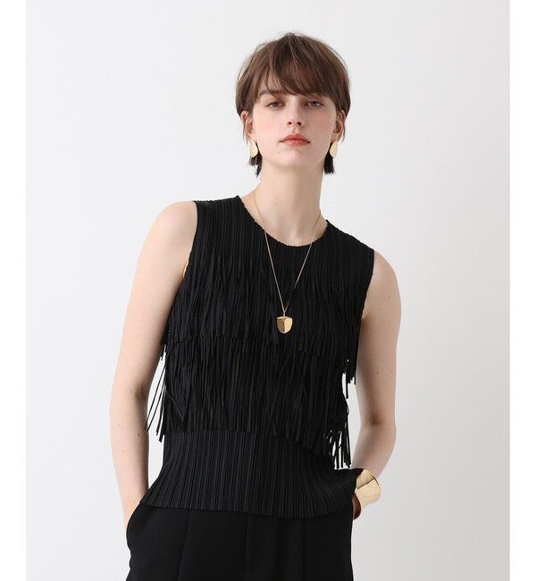 allureville「プリーツフリンジプルオーバー」|Tシャツ・カットソー|