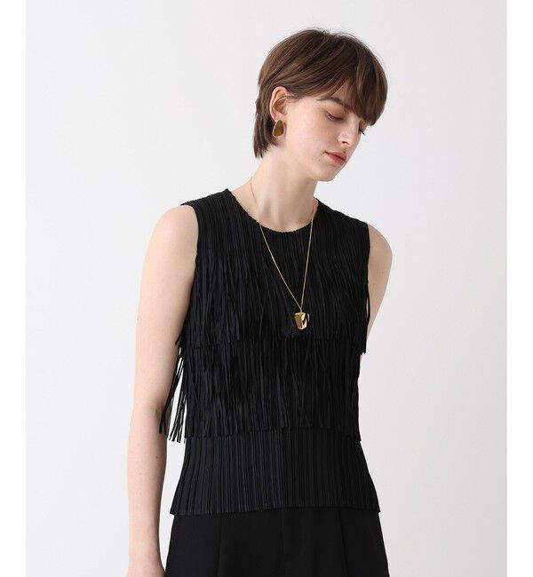 allureville「プリーツフリンジプルオーバー」|Tシャツ・カットソー|