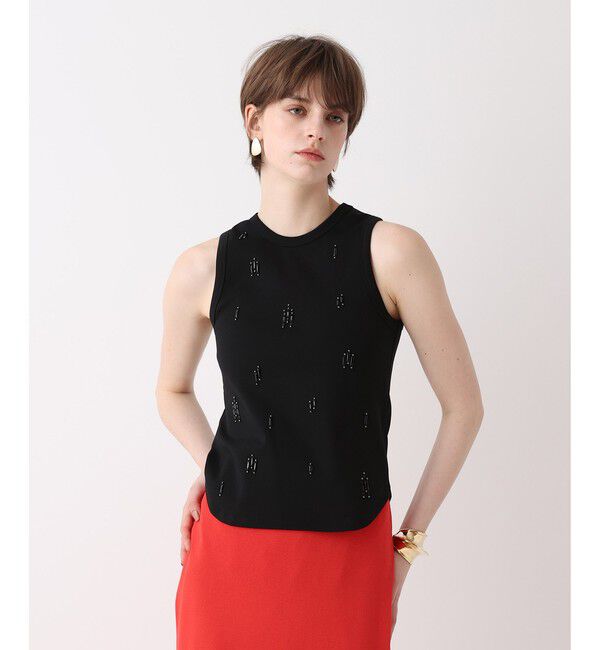 allureville「ビジュータンクトップ」|Tシャツ・カットソー|ブラック
