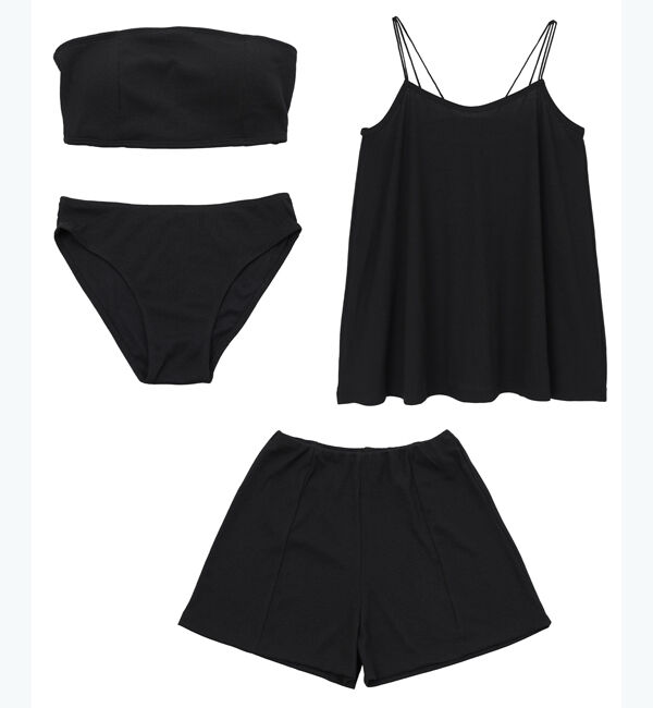 SEA DRESS「キャミソール付ビキニ」|ビキニ|ブラック