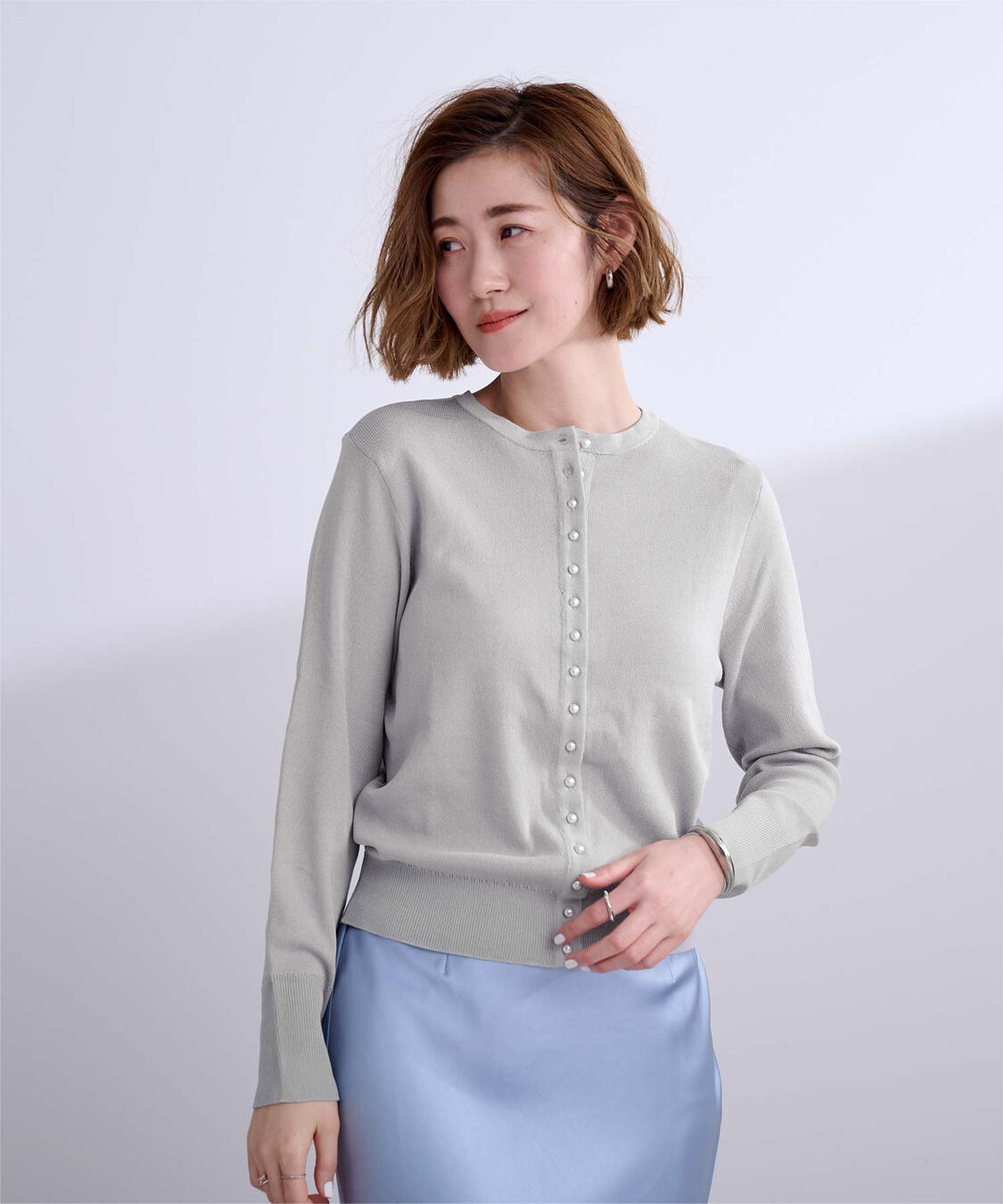 ur's「2wayパール釦ニットカーディガン」|ニット・セーター|