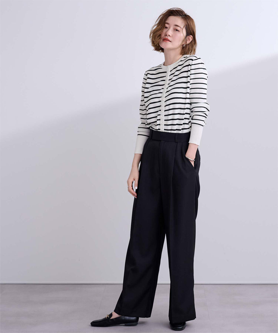 ur's「2wayパール釦ニットカーディガン」|ニット・セーター|