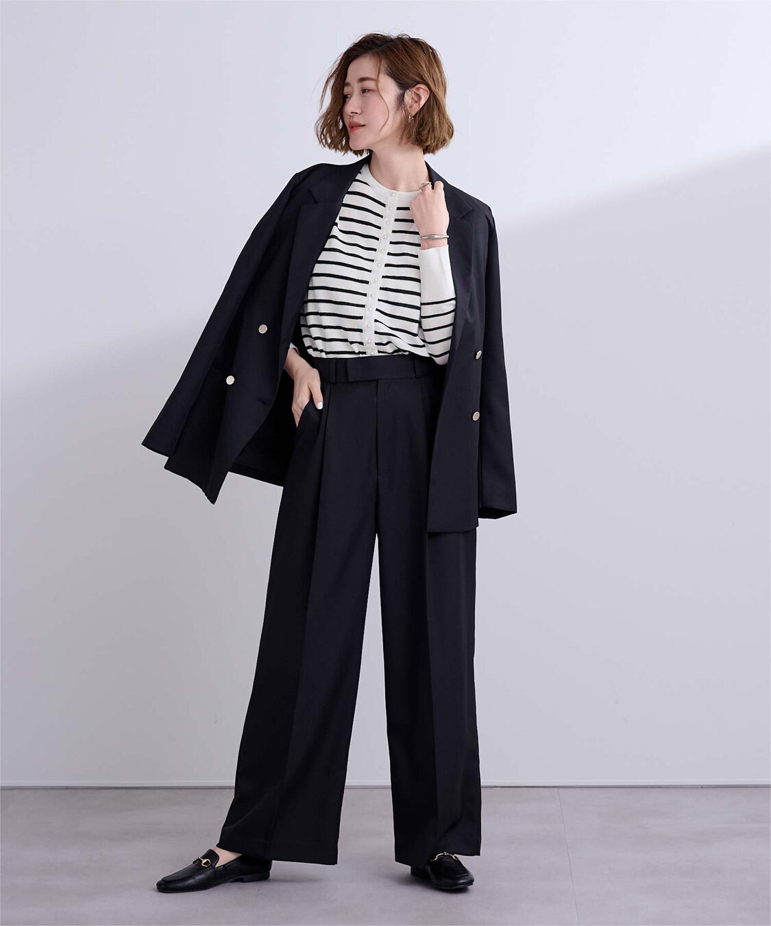 ur's「2wayパール釦ニットカーディガン」|ニット・セーター|