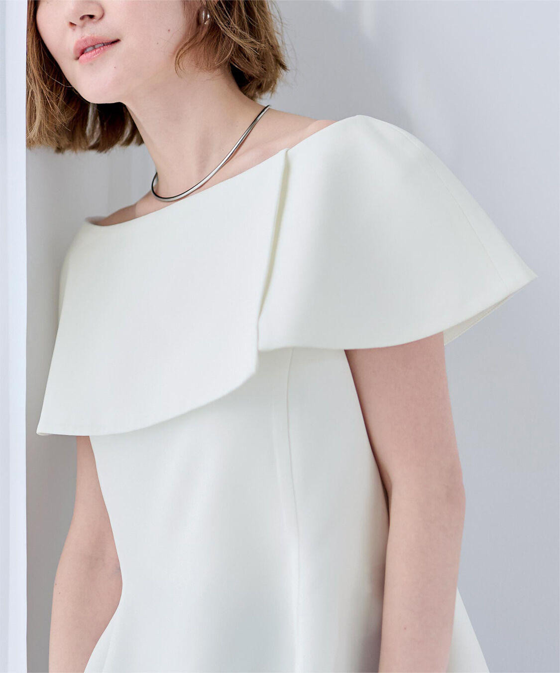 ur's「ケープデザインペプラムトップス」|シャツ・ブラウス|