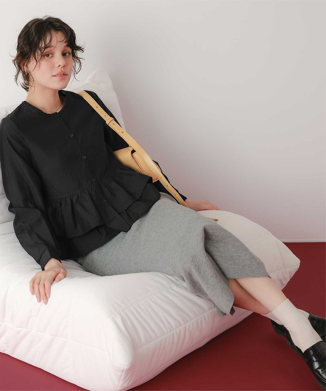 titivate「ペプラムショートブラウス」|シャツ・ブラウス|