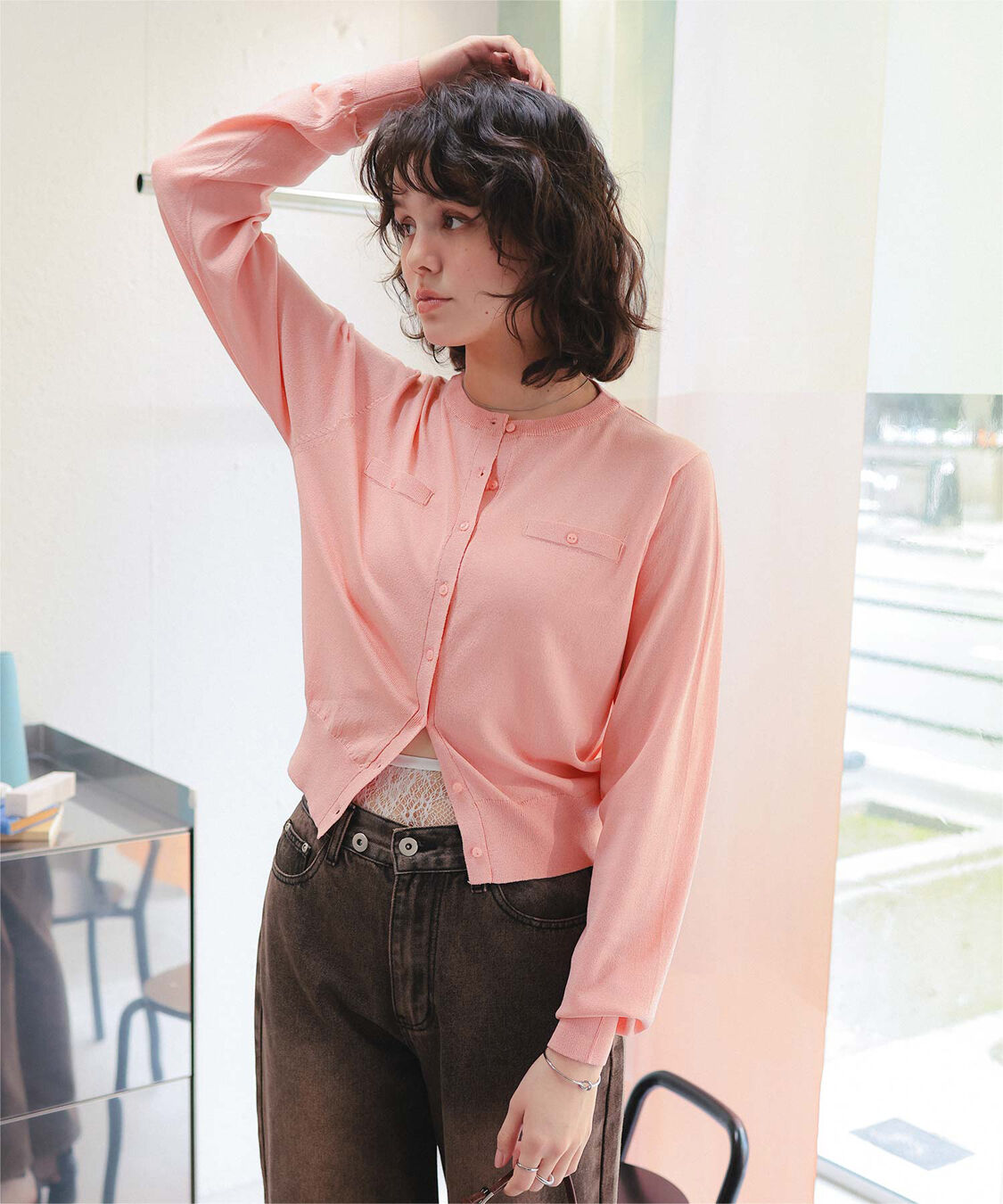 titivate「UVケアコンパクトニットカーディガン」|ニット・セーター|