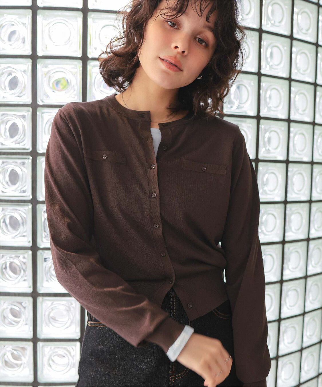 titivate「UVケアコンパクトニットカーディガン」|ニット・セーター|