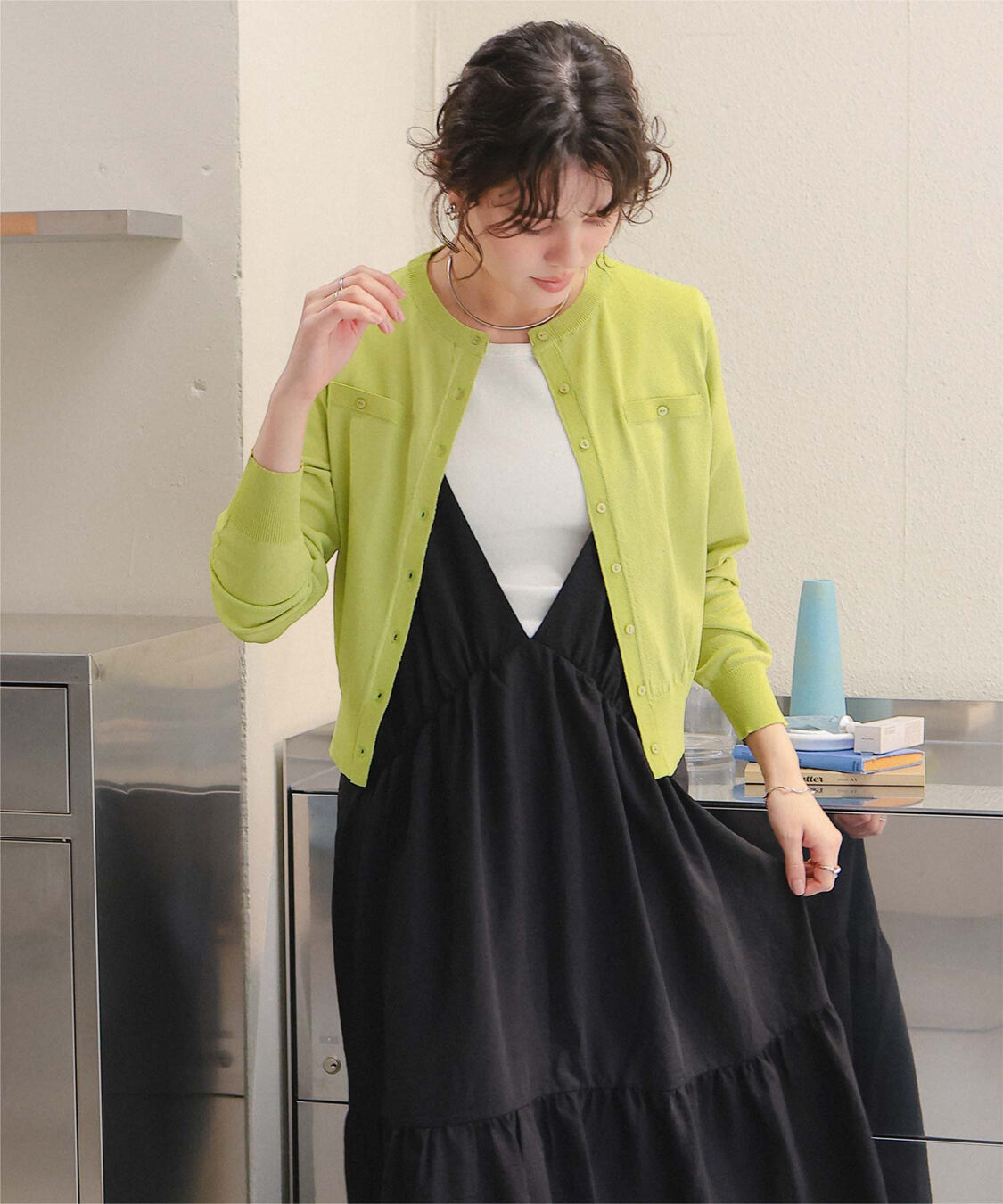 titivate「UVケアコンパクトニットカーディガン」|ニット・セーター|