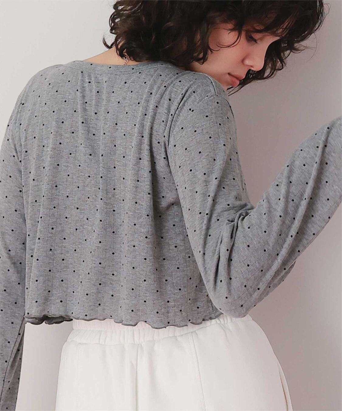 titivate「コンパクトヘンリーネックロングスリーブトップス」|Tシャツ・カットソー|